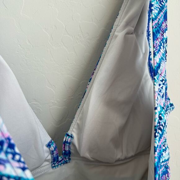 Contours By Coco Reef One Piece Swim Blue Purple 14 38 B/C - Picture 10 of 12